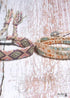 Boho Bracelet, Crystal Wrap Bracelet,Pink Pastel
